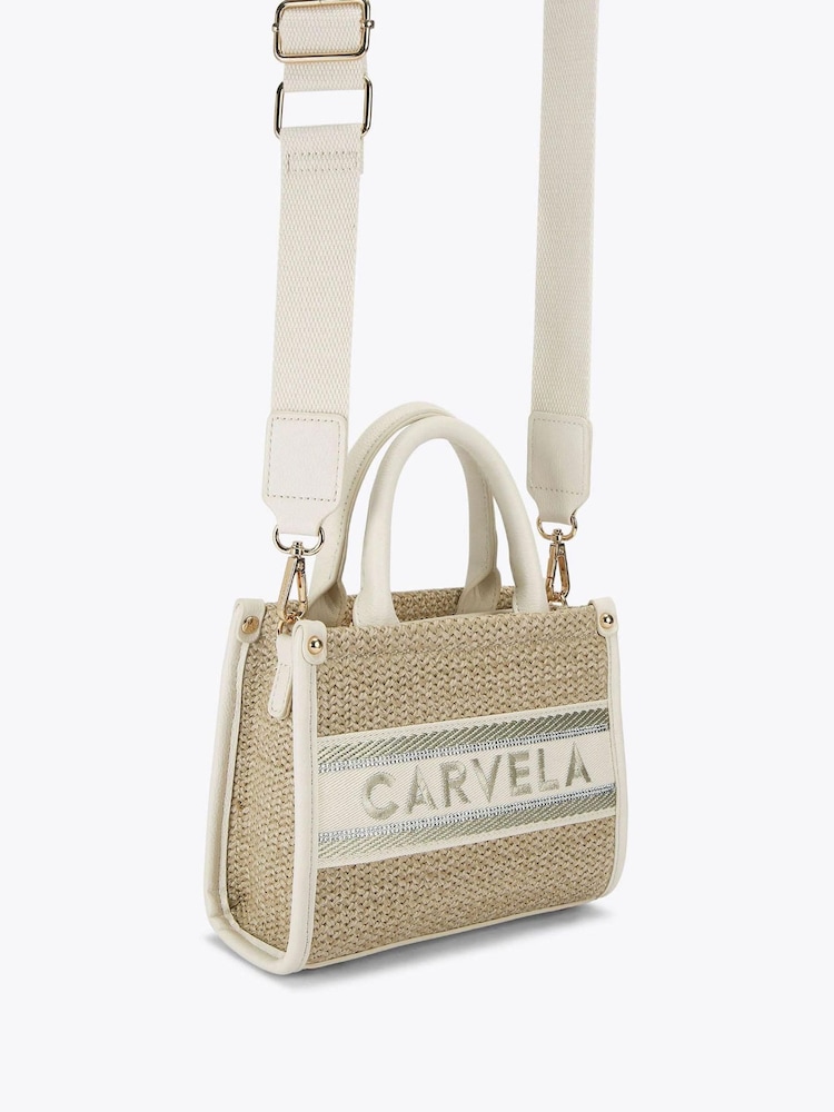 Creme - Carvela Beach Glam Mini Tote Bag - Imagem 4 de 4