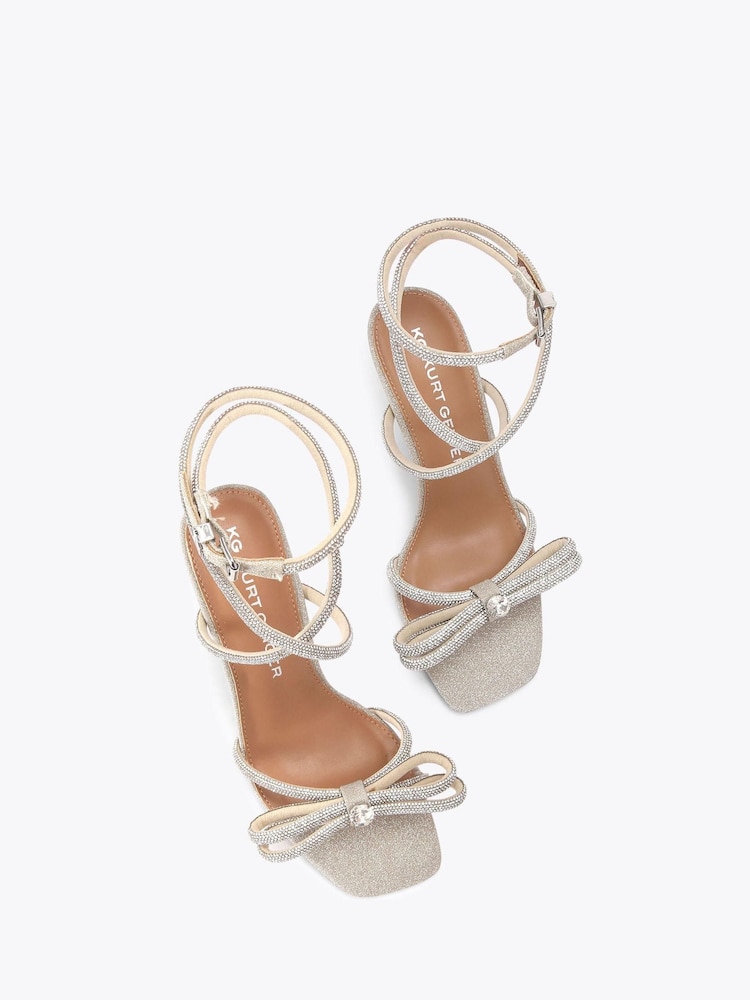 KG Kurt Geiger Silver Avery Sandals - Image 2 of 4