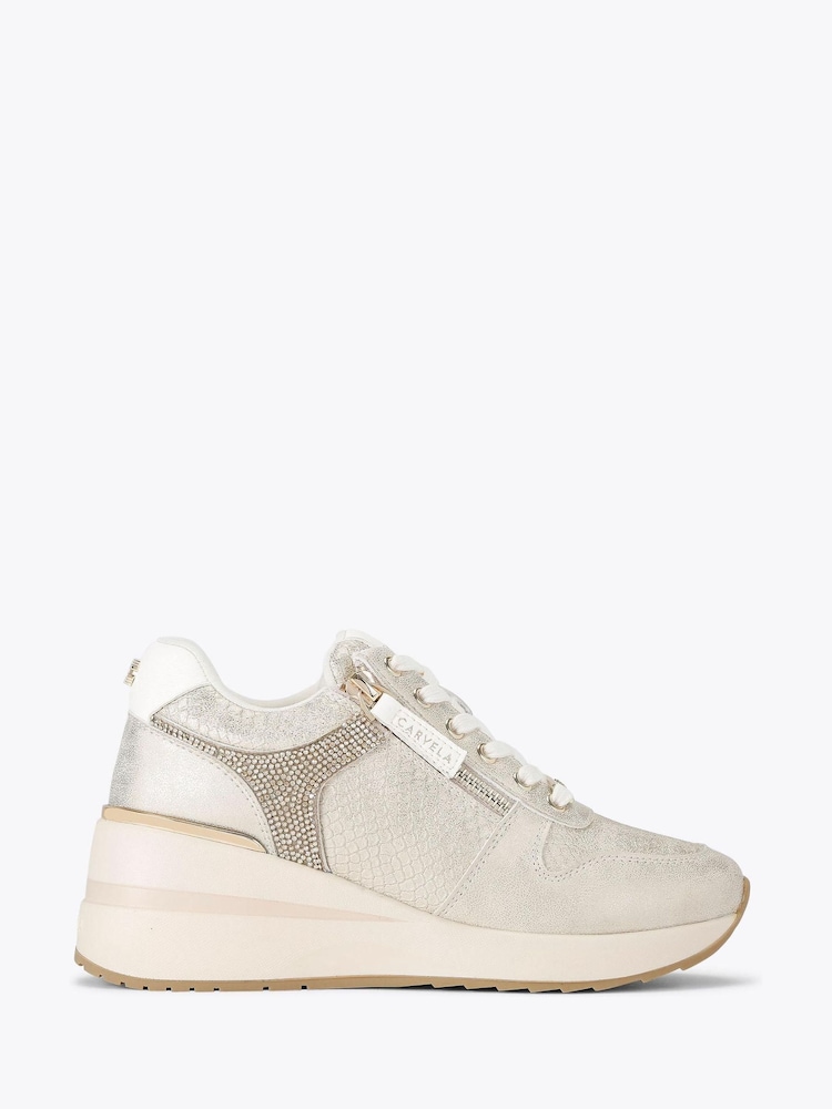 Carvela High Rise Wedge Trainers - Image 1 of 4