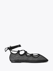 KG Kurt Geiger Black Nina Tie Up Pumps - Slika 1 iz 4