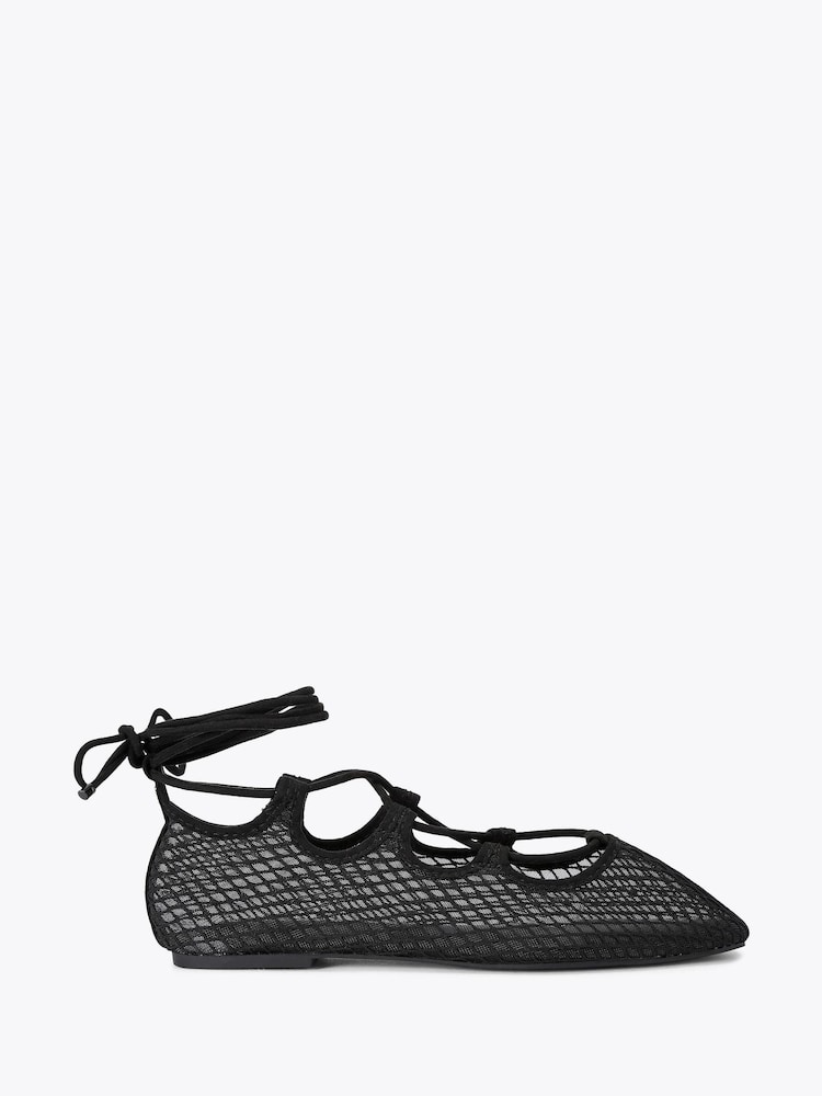 KG Kurt Geiger Black Nina Tie Up Pumps - Slika 1 iz 4