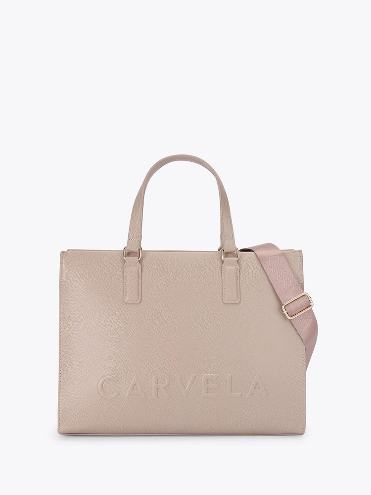 Nude - Carvela Large Frame Tote Black Bag - Bild 1 von 4