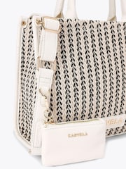 Carvela Cream Sorrento Midi Tote Bag - Image 4 of 4