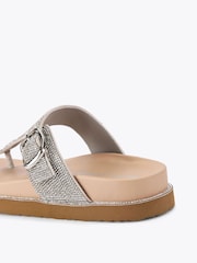 KG Kurt Geiger Silver Chrome Roe Sandals - Imagen 3 de 4