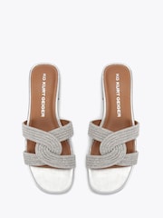 KG Kurt Geiger Silver Chrome Rebel Sandals - Image 2 of 4