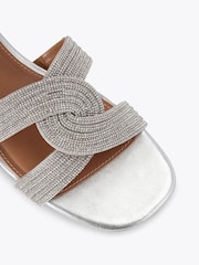 KG Kurt Geiger Silver Chrome Rebel Sandals - Image 4 of 4