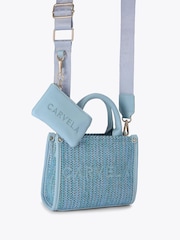 Carvela Pink Sorrento Micro Stripe 100% Cotton Bag - Image 2 of 4