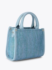 Carvela Pink Sorrento Micro Stripe 100% Cotton Bag - Image 3 of 4