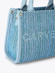 Carvela Pink Sorrento Micro Stripe 100% Cotton Bag - Image 4 of 4
