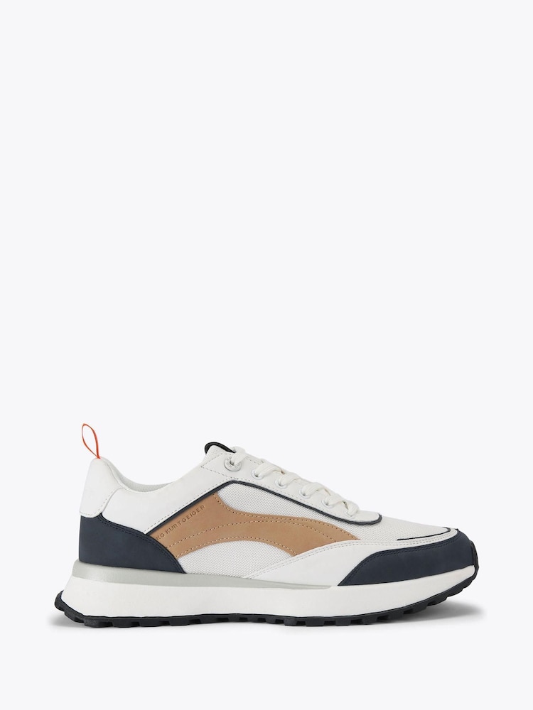 Белый с хромированной отделкой - Кроссовки KG Kurt Geiger Kai - Изображение 1 из 4