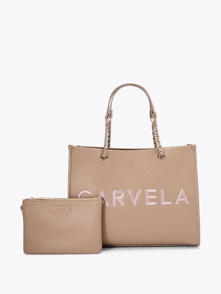 Carvela Sorrento Chain Nude Tote Bag - Image 1 of 4