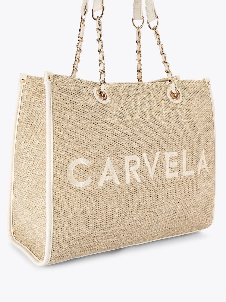Carvela Sorrento Raffia Tote Bag - Image 2 of 4 Carvela Sorrento Raffia Tote Bag - Image 2 of 4