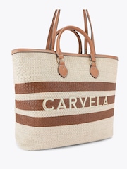 Carvela Sorrento Stripe Nude Shopper Bag - Image 2 of 4