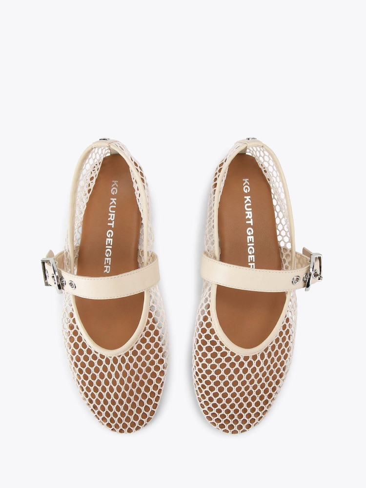 KG Kurt Geiger Cream Nico Gem Pumps - Image 2 of 4