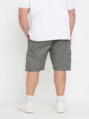 BadRhino Big & Tall Grey Strech Elastic Cargo Shorts - Image 4 of 6