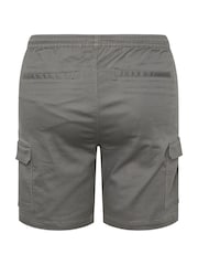 BadRhino Big & Tall Grey Strech Elastic Cargo Shorts - Image 6 of 6