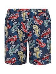 BadRhino Big & Tall Blue Lobster Print Swimshorts - Image 5 of 6