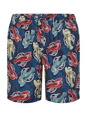BadRhino Big & Tall Blue Lobster Print Swimshorts - Image 6 of 6