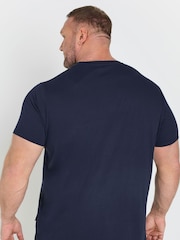 BadRhino Big & Tall Blue Oceanside Beach 100% Cotton T-Shirt - Image 2 of 5