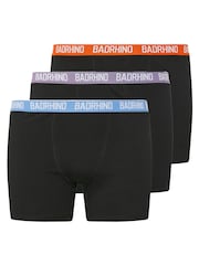 BadRhino Big & Tall Black Multi Band Trunks 3 Pack - Image 8 of 8