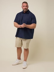 BadRhino Big & Tall Blue Linen Shirt - Image 2 of 6