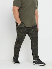BadRhino Big & Tall Green Camo Cargo Trousers - Image 1 of 6