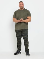 BadRhino Big & Tall Green Camo Cargo Trousers - Image 2 of 6