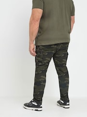BadRhino Big & Tall Green Camo Cargo Trousers - Image 3 of 6