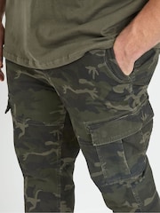BadRhino Big & Tall Green Camo Cargo Trousers - Image 4 of 6