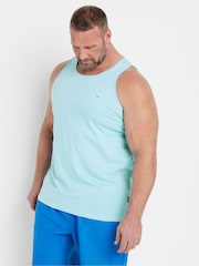 BadRhino Big & Tall White Plain 100% Cotton Vests 3 Pack - Image 3 of 10