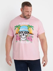 Camiseta BarRhino Big & Tall Sunshine Palm Beach 100% algodão - Imagem 1 de 6