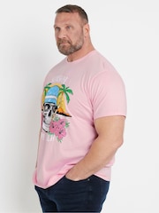 Camiseta BarRhino Big & Tall Sunshine Palm Beach 100% algodão - Imagem 2 de 6