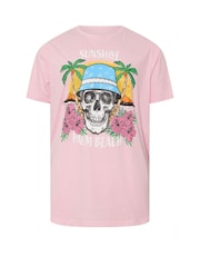 Camiseta BarRhino Big & Tall Sunshine Palm Beach 100% algodão - Imagem 5 de 6