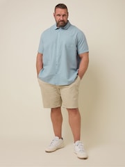 BadRhino Big & Tall Blue Navy Linen Shirt - Image 2 of 6