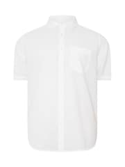 BadRhino Big & Tall Dark Blue Linen Shirt - Image 5 of 6