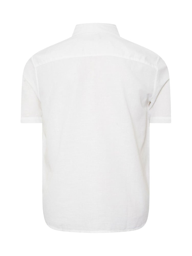 BadRhino Big & Tall Dark Blue Linen Shirt - Image 6 of 6