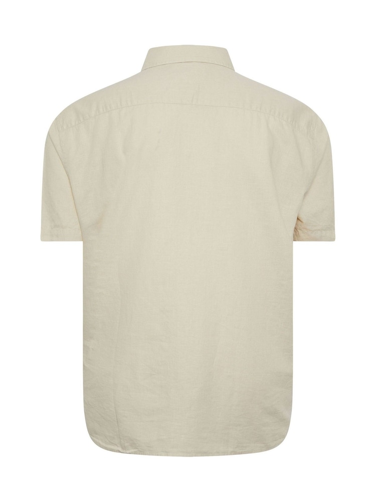 BadRhino Big & Tall Natural Linen Shirt - Image 6 of 6