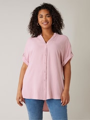 Evans Yoke Button Thru Grown On Sleeve Blouse - Image 1 of 5