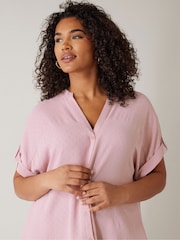 Evans Yoke Button Thru Grown On Sleeve Blouse - Image 2 of 5