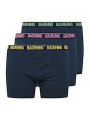 BadRhino Big & Tall Blue Multi Band Trunks 3 Pack - Image 1 of 2