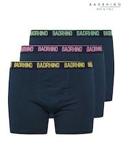 BadRhino Big & Tall Blue Multi Band Trunks 3 Pack - Image 9 of 9