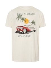 BadRhino Big & Tall Natural Palm Springs 100% Cotton T-Shirt - Image 4 of 5
