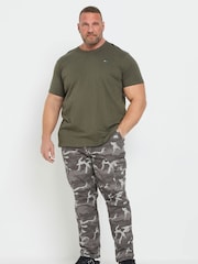 Gris - BadRhino Big & Tall Camo Cargo Trousers - Imagen 2 de 6