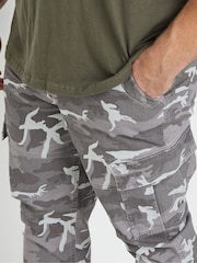 Gris - BadRhino Big & Tall Camo Cargo Trousers - Imagen 4 de 6