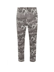 Gris - BadRhino Big & Tall Camo Cargo Trousers - Imagen 5 de 6