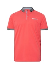 BadRhino Big & Tall Orange Chambray Pocket Polo Shirt - Image 5 of 6