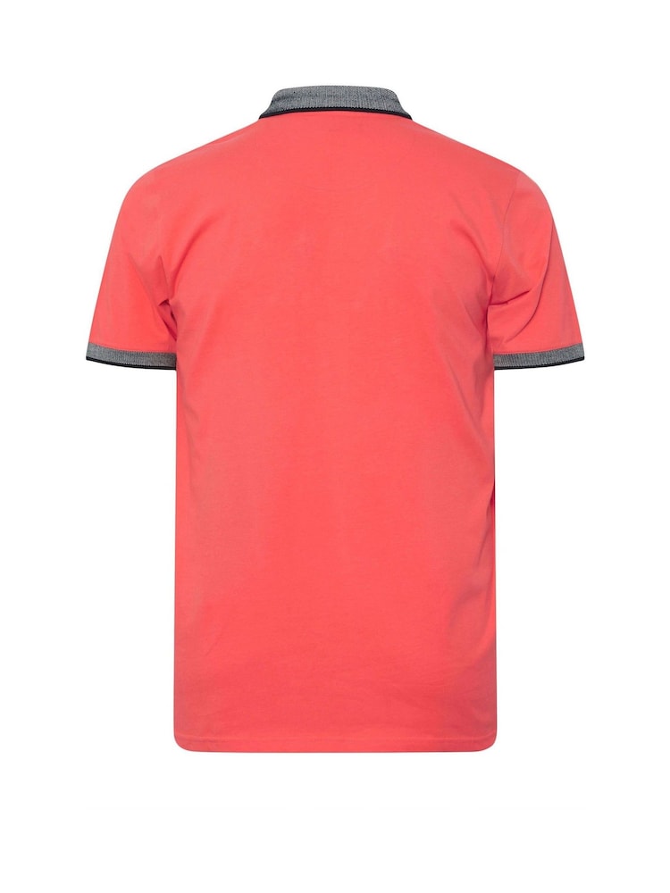BadRhino Big & Tall Orange Chambray Pocket Polo Shirt - Image 6 of 6