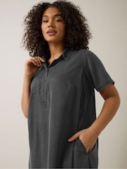 Vestido curto preto Evans TENCEL ™ - Imagem 4 de 5