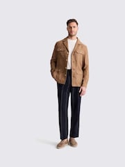 MOSS Brown 100% Linen Safari Shacket - Image 2 of 2
