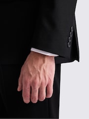 MOSS Black Tailored Fit Stretch Suit Jacket - Image 7 of 9